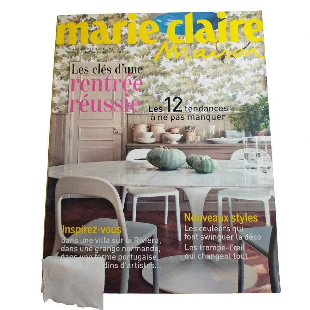 Marie Claire Maison No 463 Septembre 2013 French Interior Design Magazine
